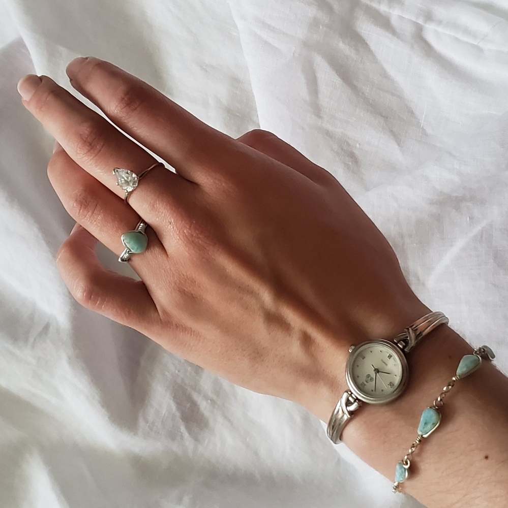 Handmade Turquoise Ring and Bracelet